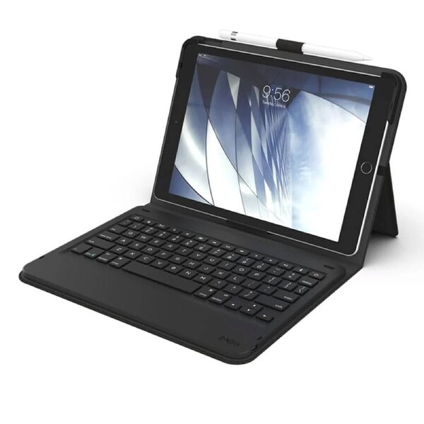 Zagg Messenger Folio Tablet Keyboard for Apple iPad 10.2, Air3 - Charcoal Black