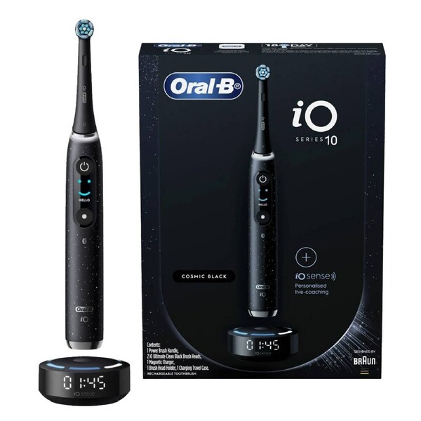 Oral-B iO 10 Series Electric Toothbrush W/ Travel Case - Black Black