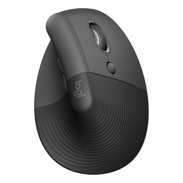 Logitech Lift Vertical Ergonomic Mouse - Graphite Black