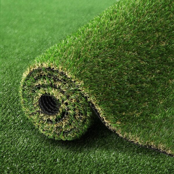 Prime Turf Artificial Grass Roll - 10-45mm Synthetic Lawn - 10-20SQM Fake Turf for Patio, Pets Yard 30MM - 2Mx5M Realistic Color & Touch