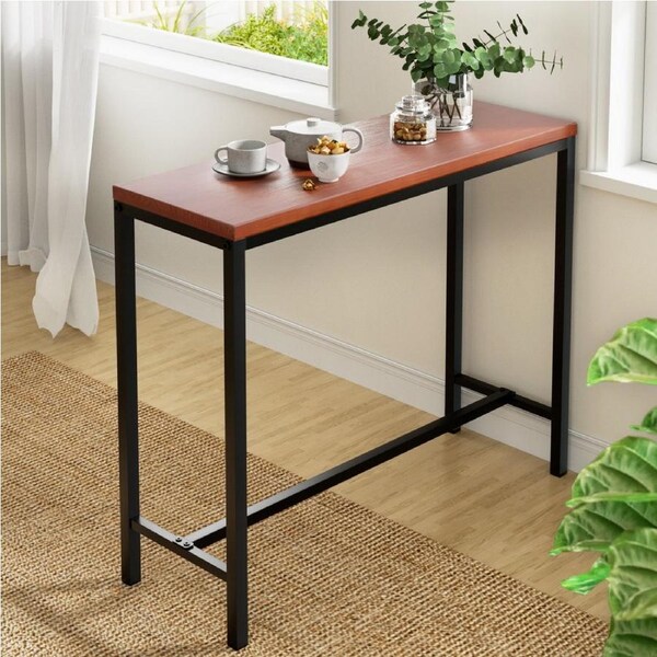 Artiss 2/4x Bar Table Stools Dining Set Vintage Barstools Kitchen Chairs Coffee 100cm (Bar Table)