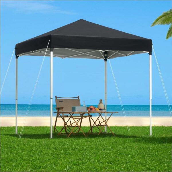 InstaHut 2x2m Gazebo Pop Up Outdoor Patio Garden Marquee Shade Blue Black