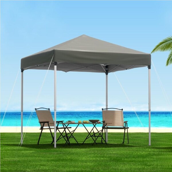 InstaHut 2x2m Gazebo Pop Up Outdoor Patio Garden Marquee Shade Blue Grey