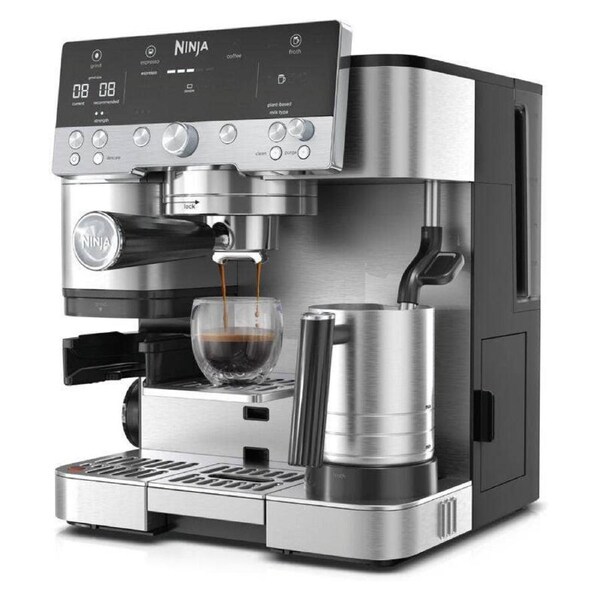 Ninja Luxe Cafe Premier Espresso Manual Coffee Machine - Stainless Steel ALL