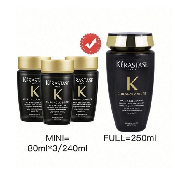 Kerastase Chronologiste Bain Regenerant Shampoo 80ml/80ml*3/240ml 80ml*3/240ml