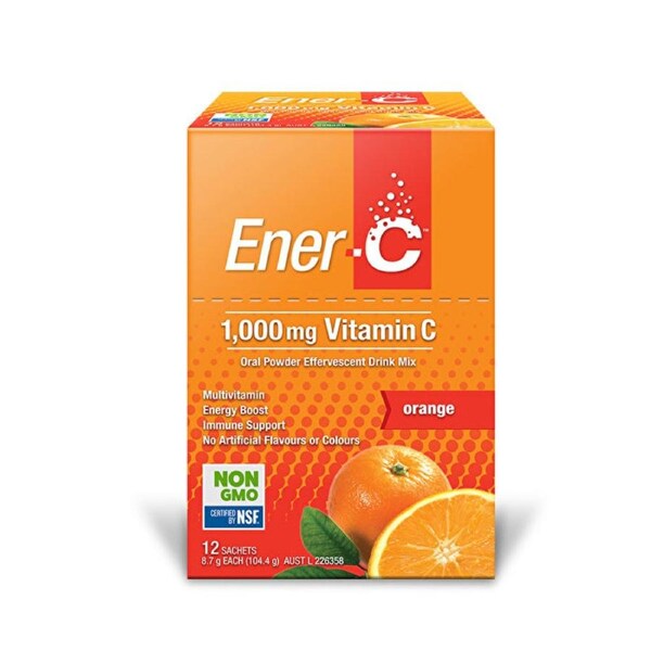 Martin & Pleasance Ener-C 1000mg Vitamin C Drink Mix Orange Sachet 8.7g x 12 Pack 8.7g x 12 Pack