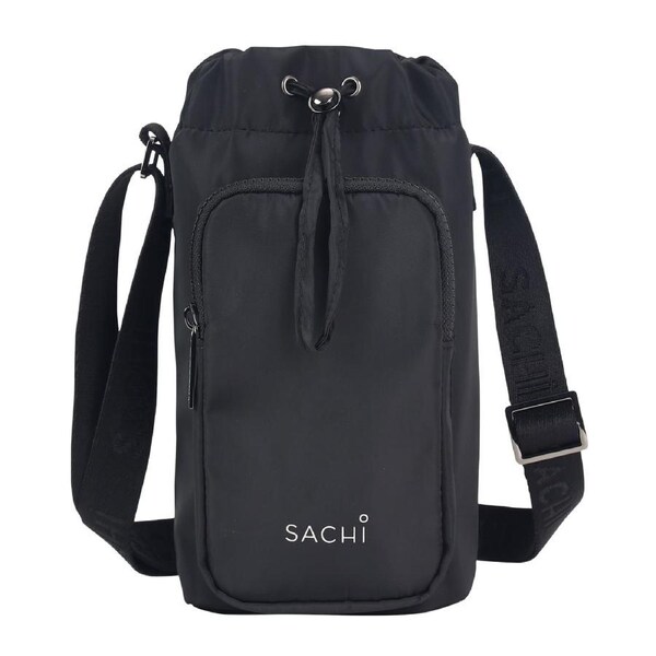 Sachi Crossbody Lite Insulated Bottle Bag Black
