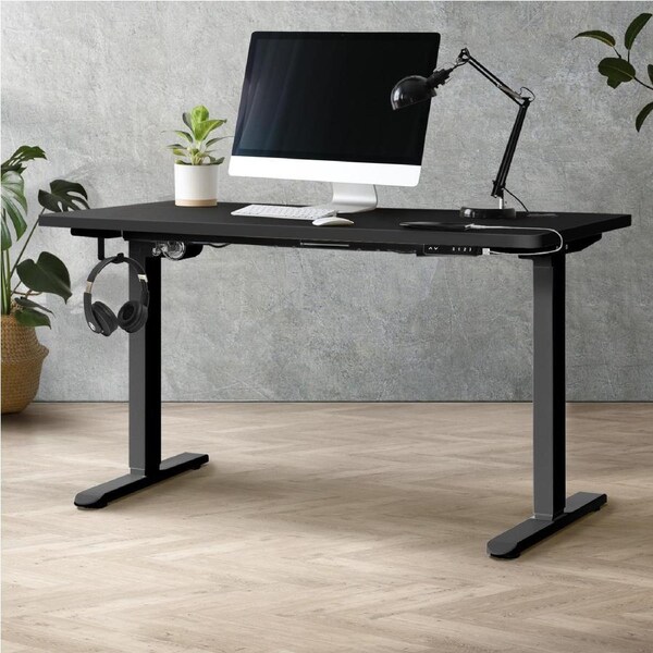 Oikiture Electric Standing Desk Dual/Single Motor 120-160CM 4 Colours White&White-120cm M2