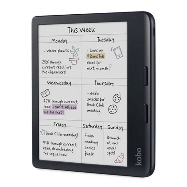 Kobo Libra Color Reader w/ Stylus 2 - Black Black