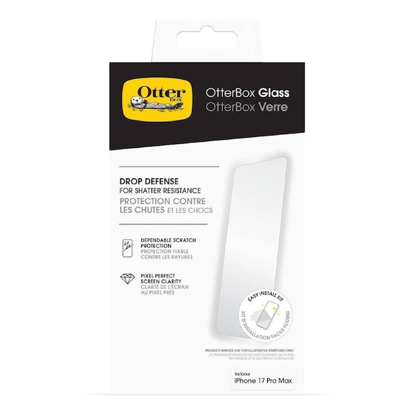 Otterbox Glass Screen Protector for iPhone 17 Pro Max 77-98686 - Clear Clear