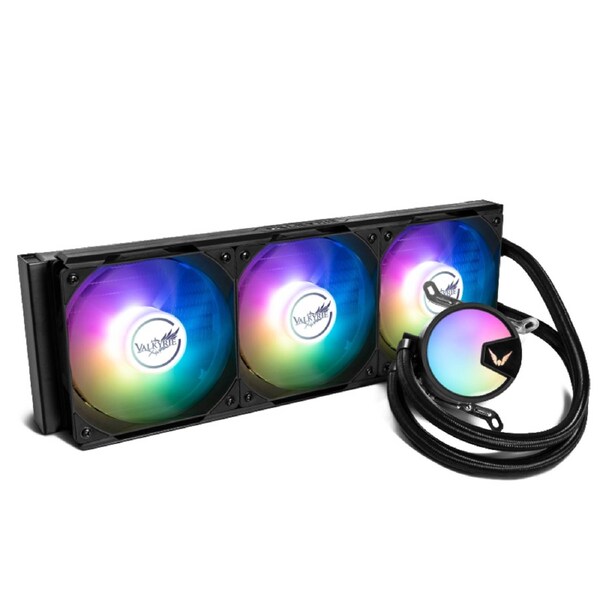 Valkyrie A360 CPU Cooler 360mm AIO Liquid Cooling with 3x 120mm ARGB Fans Black