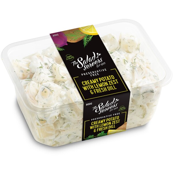 Salad Servers Creamy Potatoes With Lemon Zest & Fresh Dill 800G