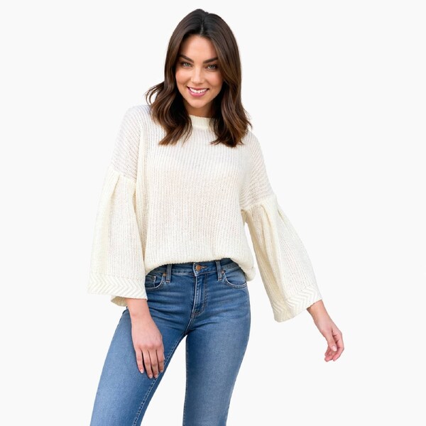 Bell Knit Ivory Jumper 10