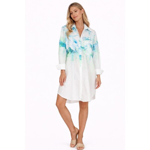 La Dolce Vita Oversized Shirt Dress – Bold Prints & Relaxed Fit S