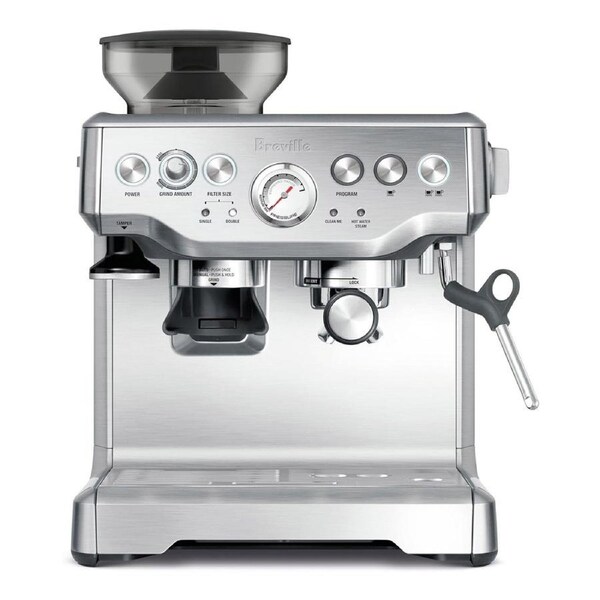 Breville the Barista Express Coffee Machine BES870BSS - Brushed Stainelss Steel Silver