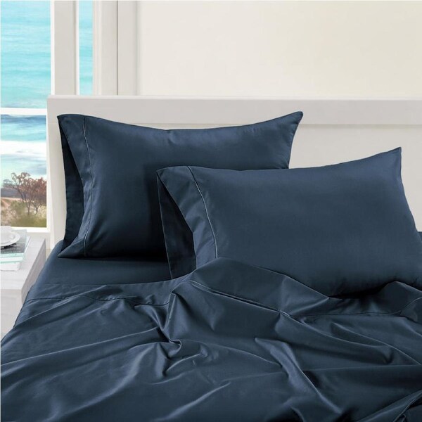 1000TC Pure Egyptian Cotton Sheet Set - Denim Super King