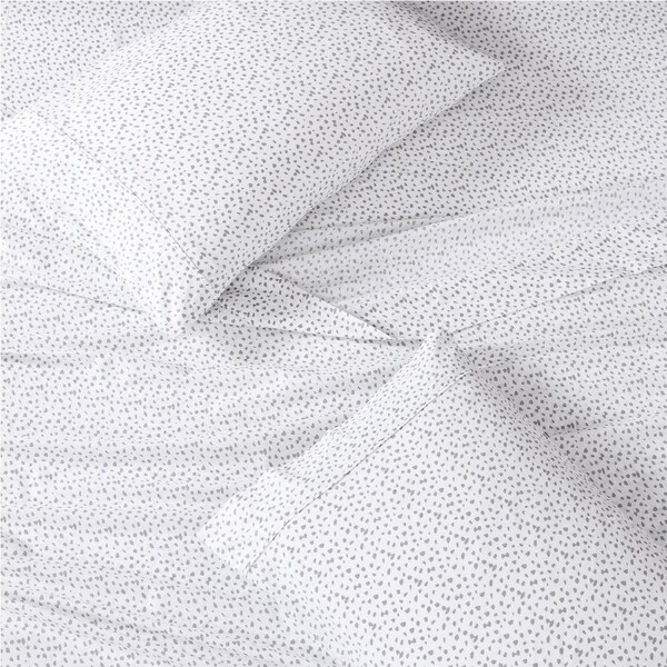 100% Organic Washed Cotton Sheet Set - Haze Grey King