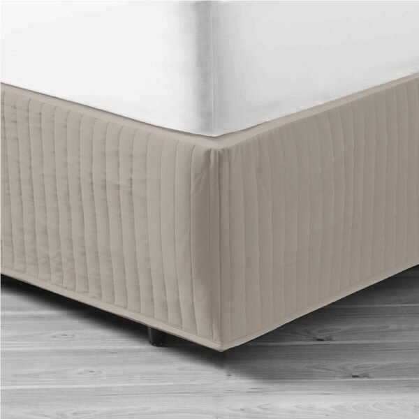 Quilted Bed Valance Linen / Single