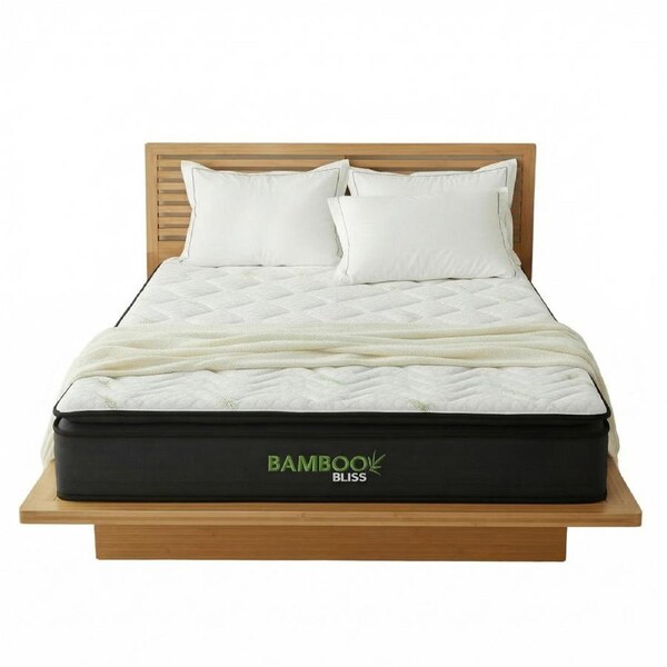 Royal Comfort Bamboo Bliss Pocket&nbsp;Spring &&nbsp;Memory Foam Mattress Double