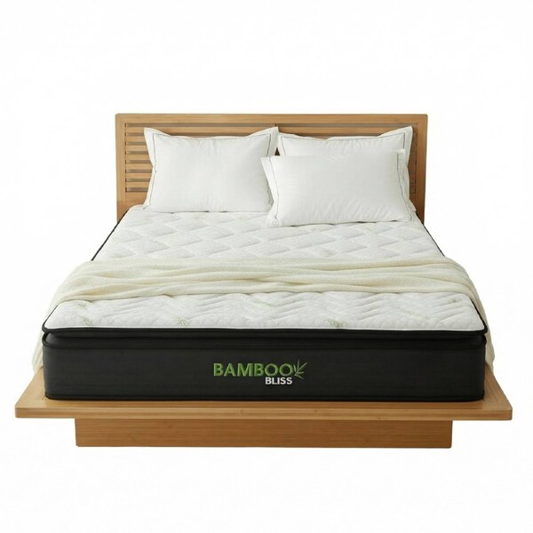 Royal Comfort Bamboo Bliss Pocket&nbsp;Spring &&nbsp;Memory Foam Mattress King
