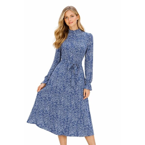 Jill Dress – Blue & White Elegance 12