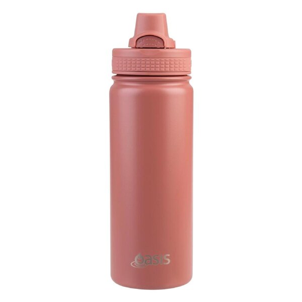Oasis Insulated Challenger Sports Bottle With Quick Release Cap 550ml Black