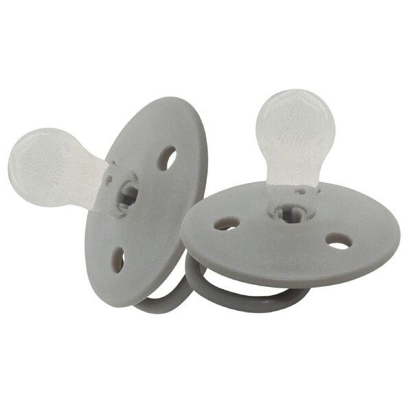 Mininor Dummy 6m+ Silicone - 2 Pack Grey Seal