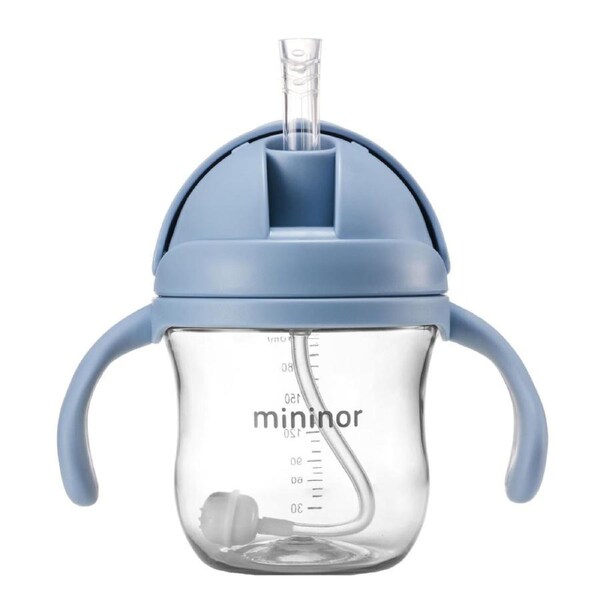 Mininor Straw Bottle Nordic Sky Blue