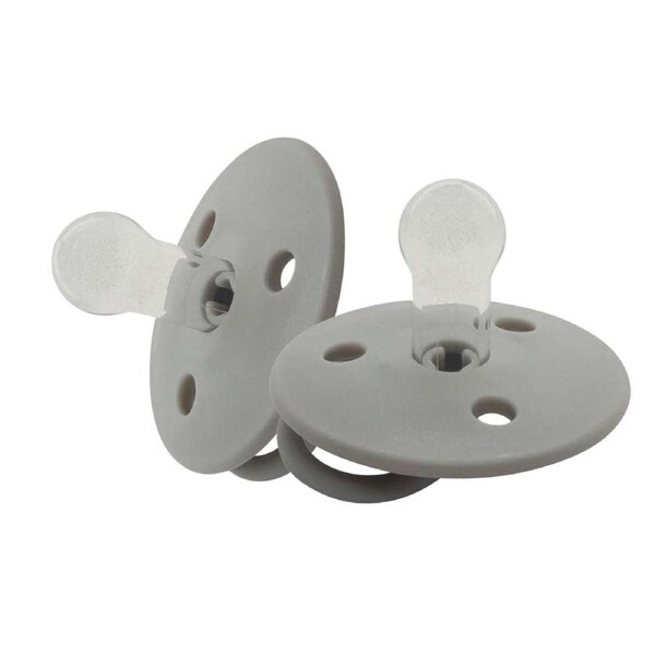 Mininor Dummy 0m+ Silicone - 2 Pack Grey Seal