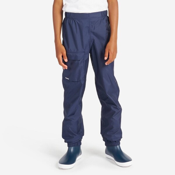Decathlon Kids' Overtrousers Sailing 100 Navy Blue 10-11 Years / 141-150 cm / Blue