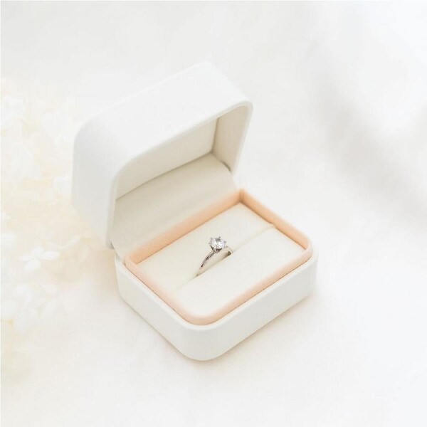 Double Wedding Ring Box WHITE