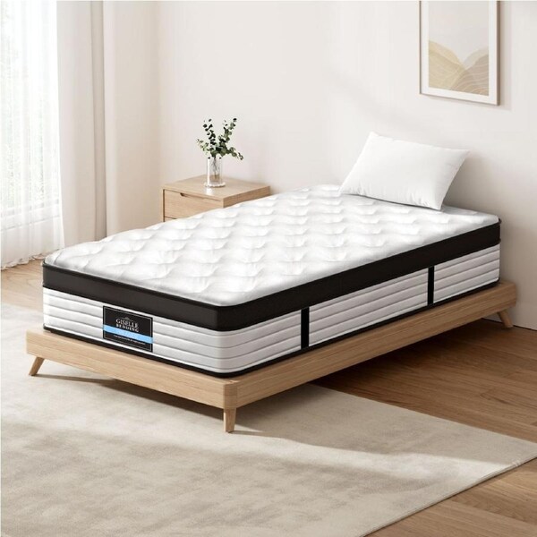 Giselle Bedding Mattress Euro Top Pocket Spring Foam Bed 31CM King Single