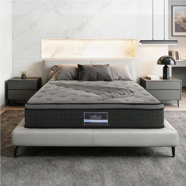 Giselle Mattress Euro Top Memory Foam Bed Queen Double King Single 34cm Alanya Series-Queen