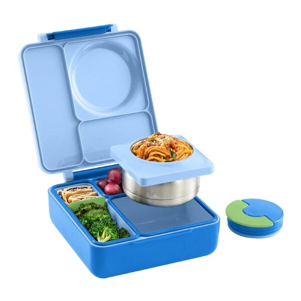 Omiebox V2 Hot & Cold Kid's Bento Box Sea Blue