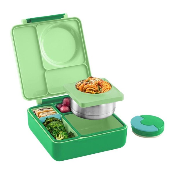 Omiebox V2 Hot & Cold Kid's Bento Box Apple Green