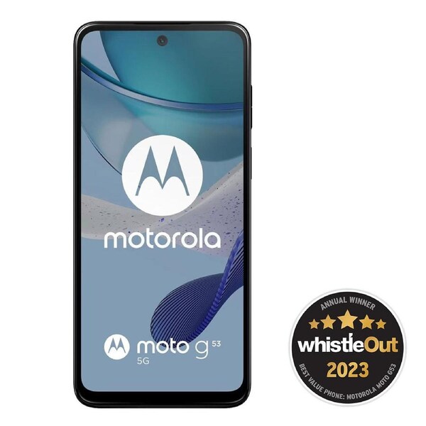 Motorola G53 5G (128GB/4GB, Locked to Telstra) - Ink Blue Blue