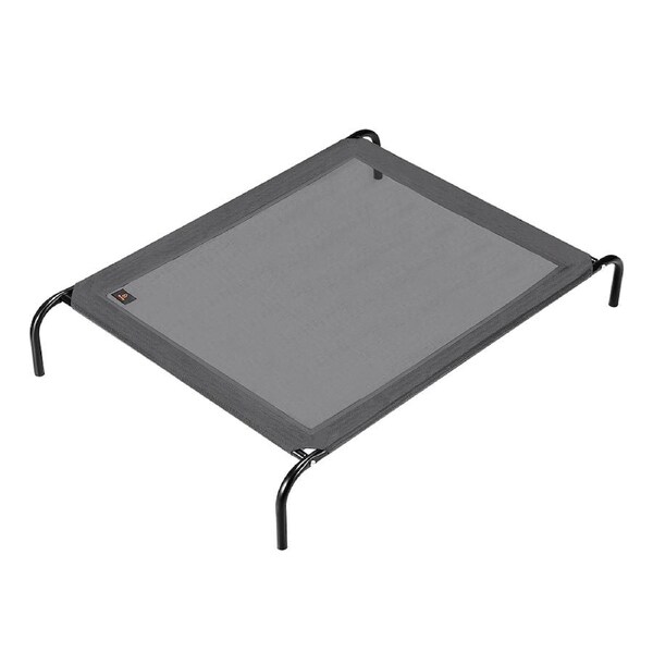 Petzly Elevated Trampoline Raised Pet Dog Bed Washable Breathable Mesh Grey - XXL