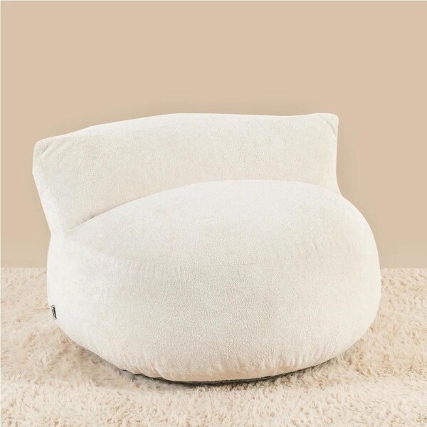 Grumpi Furniture Plumpi Beanless Beanbag - Fleece Oat Fleece Oat