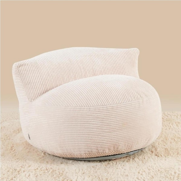 Grumpi Furniture Plumpi Beanless Beanbag - Corduroy Cream Corduroy Cream