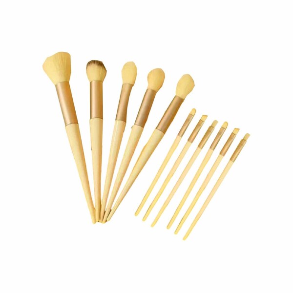 13pcs Makeup Brushes Set Eye Shadow Foundation Women Cosmetic Brush Eyeshadow Yellow