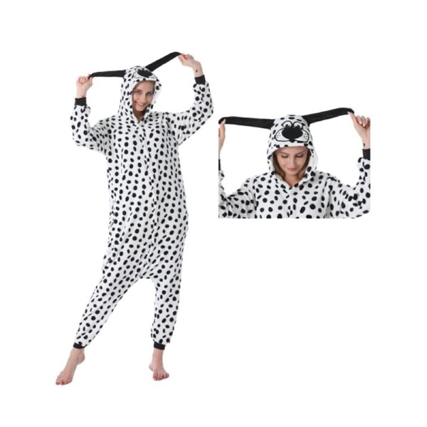 Adults Dalmatian Dog Onesie Animal Costume Pyjamas Party Book Week S