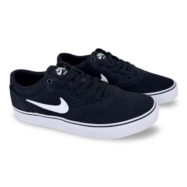 Nike SB Unisex Chron 2 Shoes - Black/White US MEN 8 / WMN 9.5