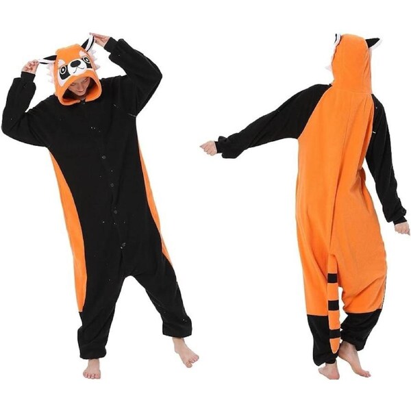 Adults Red Panda Onesie Costume Kigurumi Pajamas Book Week Cosplay L