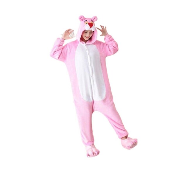 Kids Pink Panther Onesie Costume Kigurumi Pajamas Cosplay Book Week XL