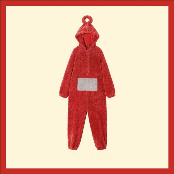 Kids Teletubbies Costume Po Onesie Cartoon Cosplay Book Week - Red L