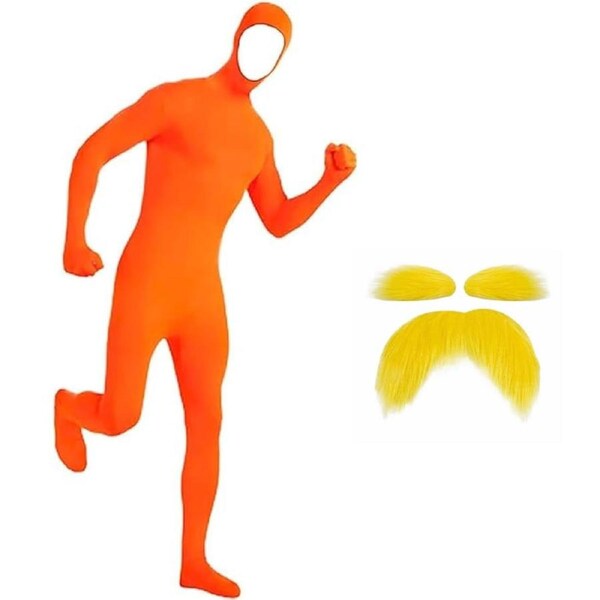 Kids Adults The Lorax Costume Morph Suit Book Week Halloween Cosplay L