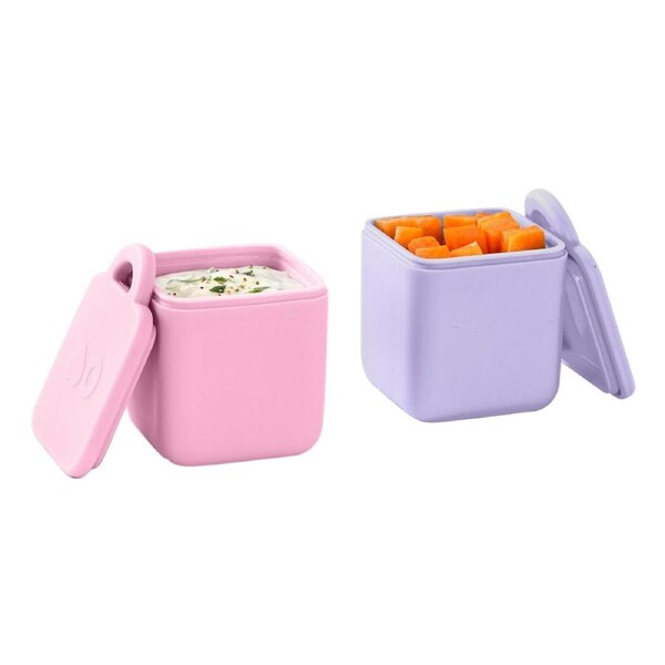 Omiedip Silicone Dip Containers Set 2 Pink/Purple