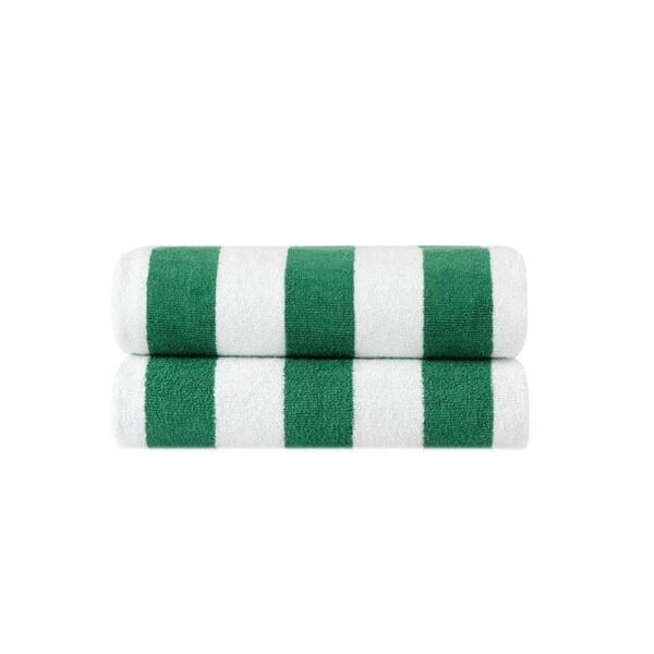 Cabana Beach Towels - Set of 2 Green