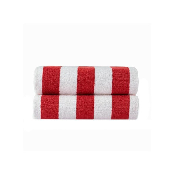 Cabana Beach Towels - Set of 2 Red