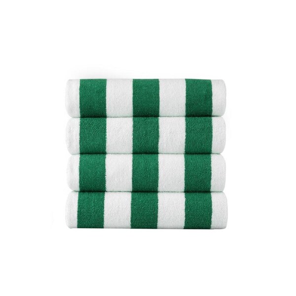 Cabana Beach Towels - Set of 4 Green